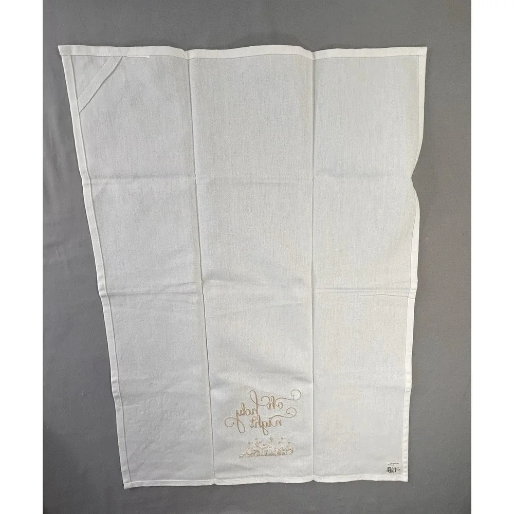 Lawrence's Tea Towel Embroidered O Holy Night NEW‎